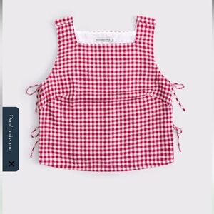 Abercrombie & Fitch - NWT Red Gingham Top (Medium)